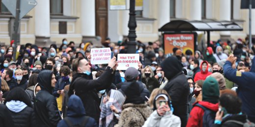 Задержания на акциях за свободу Алексея Навального 21 апреля 2021 года. Онлайн